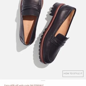 Madewell Corinne lugsole loafer w8.5